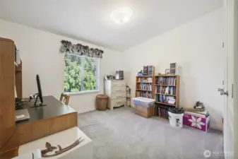3rd bedroom used as an office- double closets with regular doors.