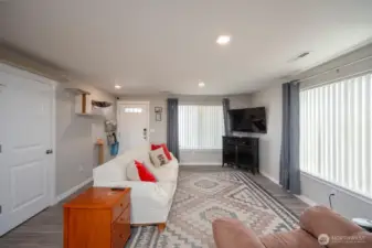 Living room looking toward front door