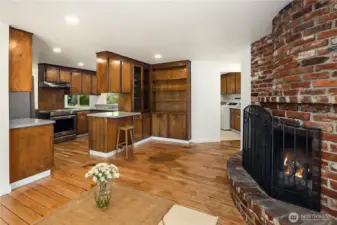 Rec room off kitchen