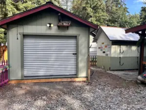 Better Built Barn Shed with roll up door.