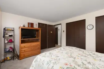 Separate entrance to bathroom from primary bedroom.
