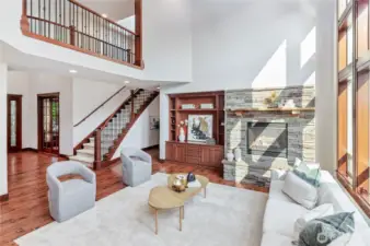 Open spaces from above give for an even more spacious feel overall.
