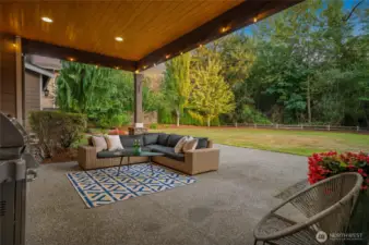 Entertain in style under your beautiful covered patio