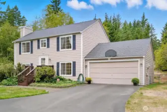 Front/side view of home