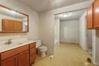 Bathroom w/ Laundry Area - 444 ½