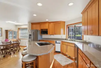 Kitchen with island