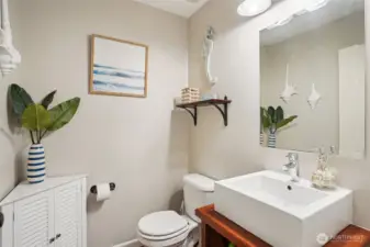 Half bath on main floor