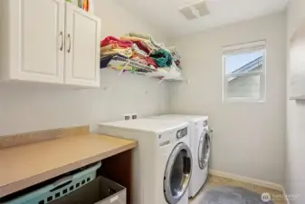 Laundry upstairs