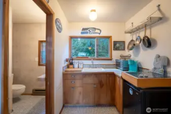 A separate living space with kitchenette—ideal for guests or extended stays