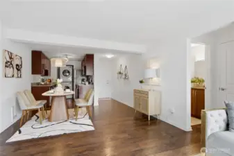Kitchen with dining space