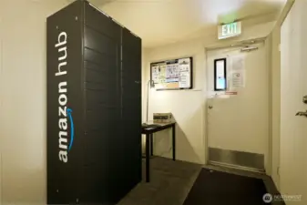 Amazon locker on floor 1