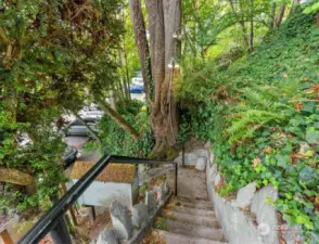 Stairs to property