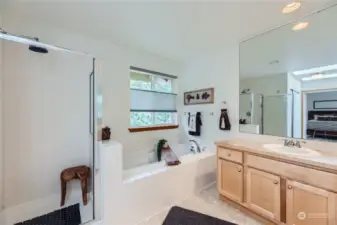 5 piece primary bath with upgraded 6' tub!