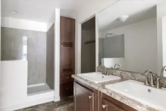 Primary Bathroom is very spacious