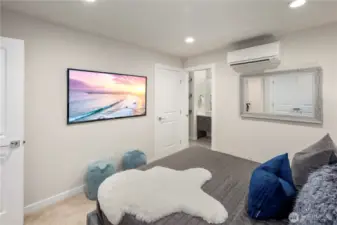 Primary bedroom with 2 closets.