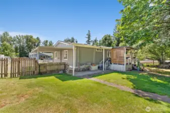 Large Back Deck and a Partial View of the Fully Fenced Backyard!