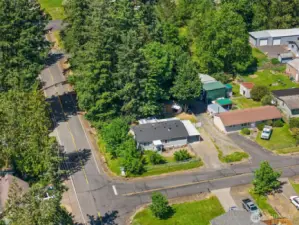 Great Aerial Photo Shows the Serene Privacy this Quarter Offer Corner Parcel Offers!