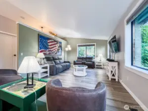Vaulted ceilings create space and light