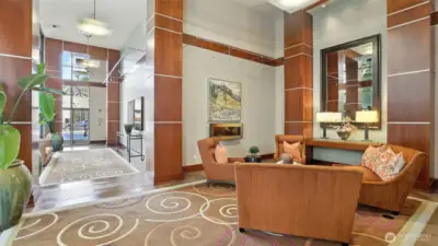 Nice secured Lobby entry.