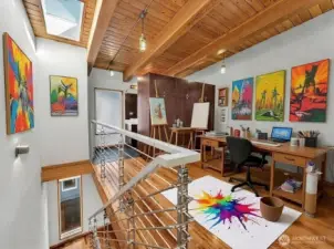 Artist's loft - Virtually staged