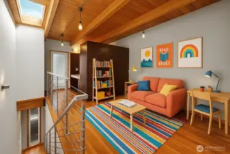 Reading/study nook- Virtually staged