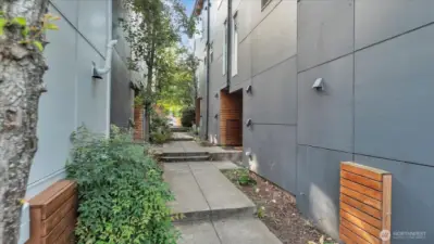 Your walk-up from the parking lot