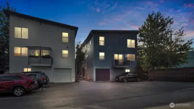 Enjoy off-street parking off the back alley