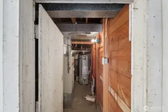 Services tucked away in garage