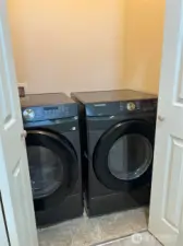 Upstairs laundry with BRAND NEW W/D
