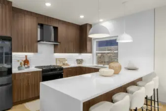 Sophisticated kitchen design with premium cabinetry and a functional island layout.