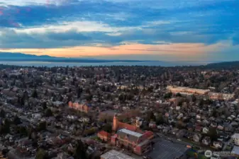 Breathtaking twilight view capturing the storybook setting surrounding this home