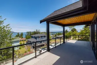 Covered Deck outside of Primary Bedroom waterproof decking
