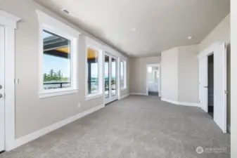 Primary Bedroom looking to the primary bath