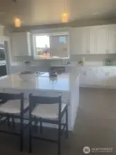 view of kitchen staged