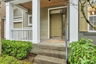 Private entry and patio. Welcome in!