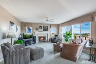 Views from the open concept living and kitchen!