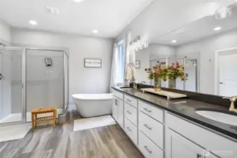 Exquisite spa like bathroom!