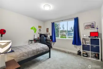 Final bedroom upstairs is off one of the bonus rooms.