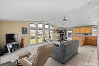 Open floor plan.