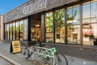 Oxbow restaurant—a neighborhood favorite just steps away.