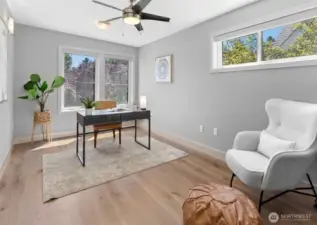 Dedicated home office ideal for work-from-home days.