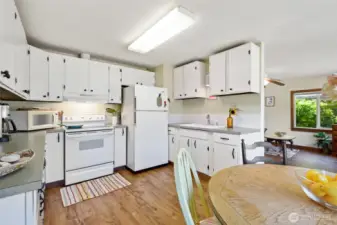 bright open kitchen