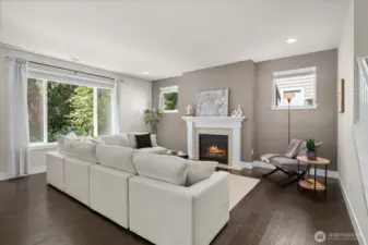 Natural light floods in from southern windows