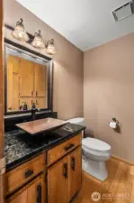 Half bath on main floor