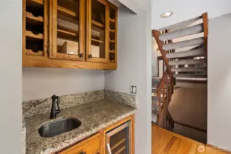 Wet bar on main floor