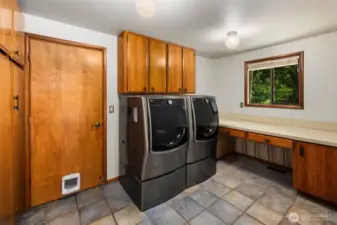 Utility room off of the garage