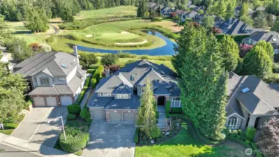 Positioned on the 15th green of the Plateau Club golf course