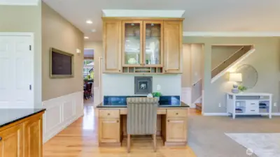 Large walk-in pantry to the left and convenient second staircase to the right