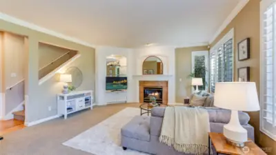 Newer carpets throughout the home