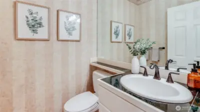 Powder room on main level